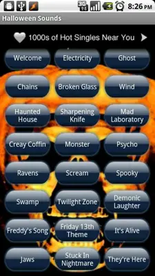 Halloween Sounds android App screenshot 0